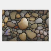 Geschenkpapier - Steine Set (Vorderseite)