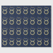 Geschenkpapier Stier-Sternzeichen (Flach)