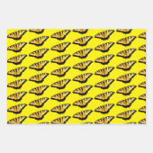 Geschenkpapier Tiger Frack Schmetterlinge Set (Vorderseite)