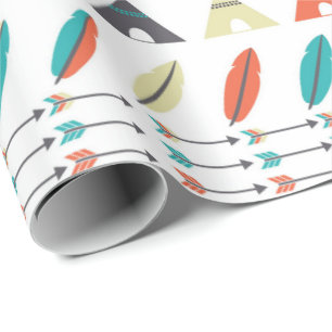 Geschenkpapier - Tipi-Stamm