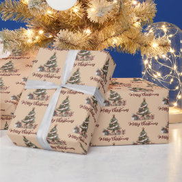 Geschenkpapier unter dem Weihnachtsbaum