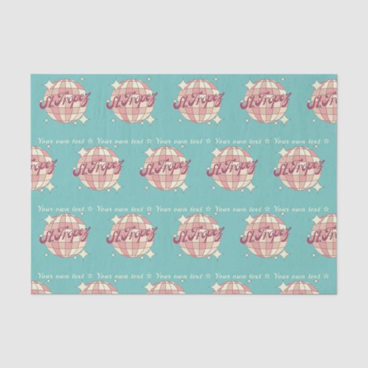 Geschenkpapier verpacken St Tropez Frankreich Seidenpapier (Vorderseite)