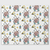 Geschenkpapier Verschieben (Flach)