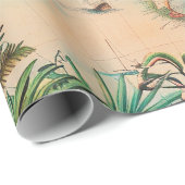 Geschenkpapier-Vintage Atlas Geschenkpapier (Rolleneckpunkt)