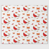 Geschenkpapier Vögel (Flach)