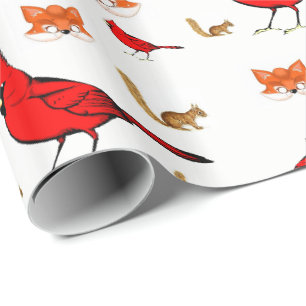 Geschenkpapier Vögel