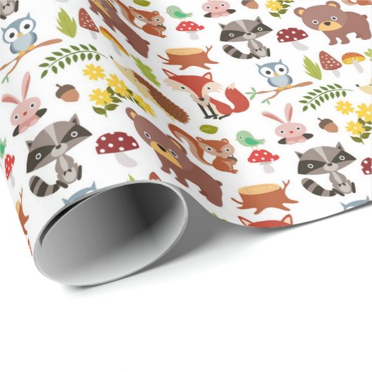 Geschenkpapier - Waldtiere (Rolleneckpunkt)