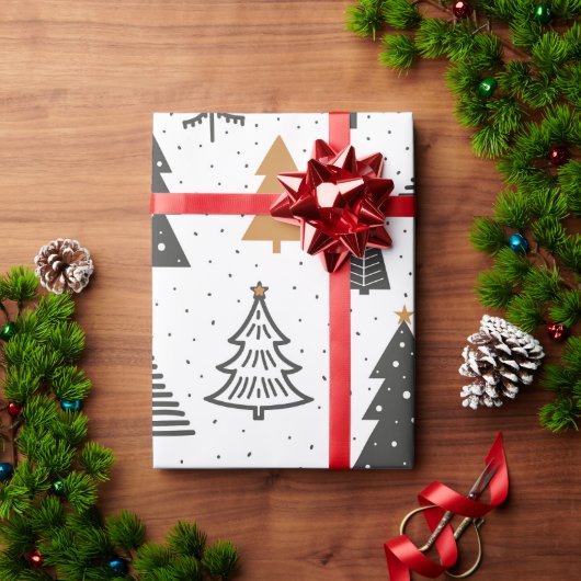 Geschenkpapier Weihnachten Winter Weihnachtsbaum (Feiertagsgeschenk)