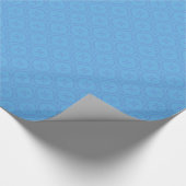 Geschenkpapier: Welsh Tapestry Pattern, Blau auf B Geschenkpapier (Ecke)