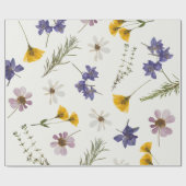 Geschenkpapier Wildblume Blumengarten Party (Flach)