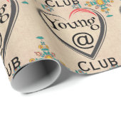 Geschenkpapier Young at Heart Club (Rolleneckpunkt)