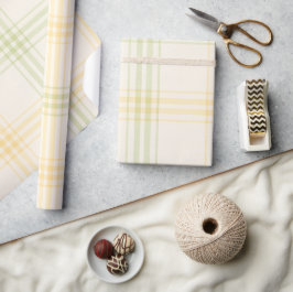 Geschenkpapier | Zitronen-Kariert Luxus-Geschenkpa