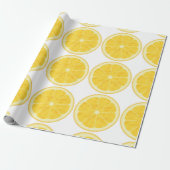Geschenkpapier - Zitronenscheibe (Ungerollt)