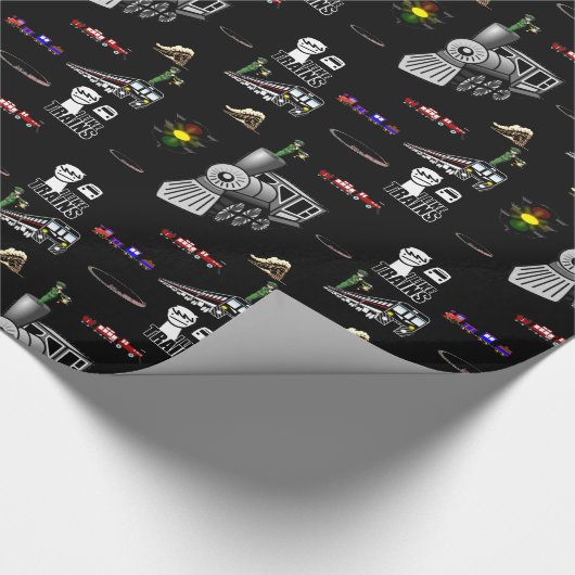 Geschenkpapier Züge (Ecke)