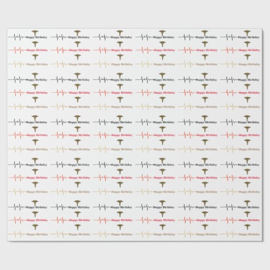 Geschenkpapier zum Geburtstag (Flach)