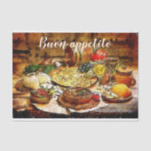 Geschenkpapier zum italienischen Abendessen Seidenpapier (Vorderseite)