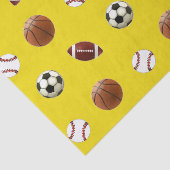 Geschenkpapier zum Thema Sport Seidenpapier (Ausschnitt)