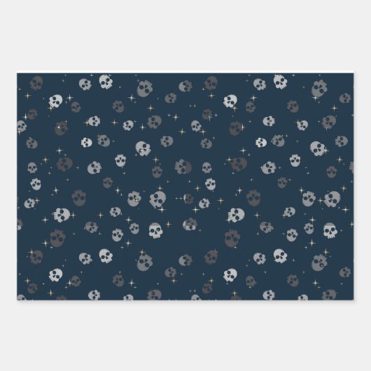 Geschenkpapier zum Umschlag von Schädel und Schnee (Vorderseite 3)