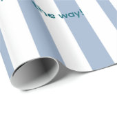 Geschenkpapier Zwillinge Blau Rosa Streifen Elefan (Rolleneckpunkt)