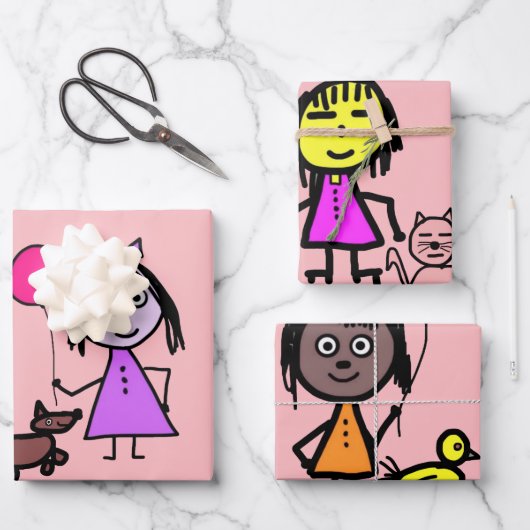 Geschenkpapierbögen Geschenkpapier Set (Vorderseite)