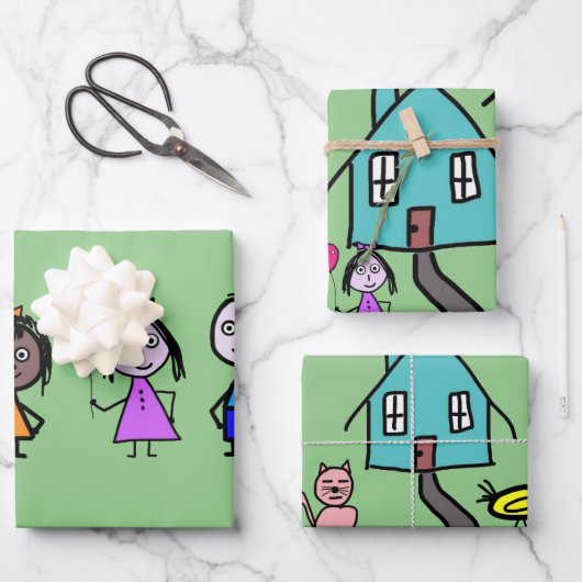 Geschenkpapierbögen Geschenkpapier Set (Vorderseite)