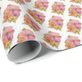 Geschenkpapierrolle - Pastellblumen Geschenkpapier (Rolleneckpunkt)