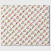 Geschenkpapierrolle - Rosa Orchidee Geschenkpapier (Flach)