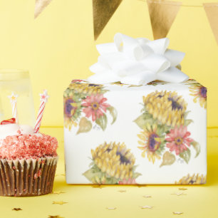 Geschenkpapierrolle - Sonnenblumen-Trio Geschenkpapier