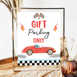 Geschenkparkplatz nur Red Race Car zwei Schnelle G Poster