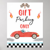 Geschenkparkplatz nur Red Race Car zwei Schnelle G Poster (Vorne)