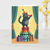 Geschenkpyramide-Geburtstagskarte Karte (Gelbe Blume)