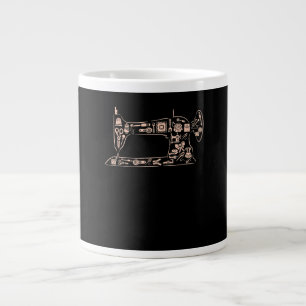 Geschenkquilter und Schneider, die das Nähen von G Jumbo-Tasse