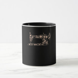 Geschenkquilter und Schneider, die das Nähen von G Tasse