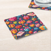 Geschenkregen Rechteckiger Pappuntersetzer (angewinkelt)