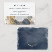 Geschenkregister oder Hochzeitswünsche Begleitkarte (Vorne/Hinten)