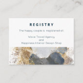 Geschenkregister oder Hochzeitswünsche Begleitkarte (Vorderseite)