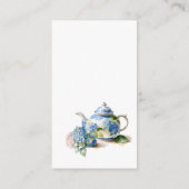 Geschenkregister QR Code Blue Hydrangea Baby Shoot Begleitkarte (Rückseite)