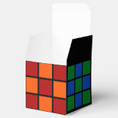 Geschenkschachtel Bunte Quadrate Vario C (Geöffnet)