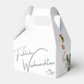 Geschenkschachtel mit Pferde Bild, Weihnachten (Rückseite)