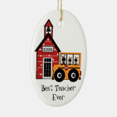 Geschenkschmuck für Lehrer Keramikornament (Rechts)