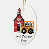 Geschenkschmuck für Lehrer Keramikornament (Links)