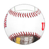 Geschenkschrift benutzerdefinierten baseball (Rückseite)
