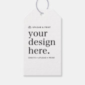 Geschenkstempel für Ihr Design Upload Geschenkanhänger (Vorderseite)
