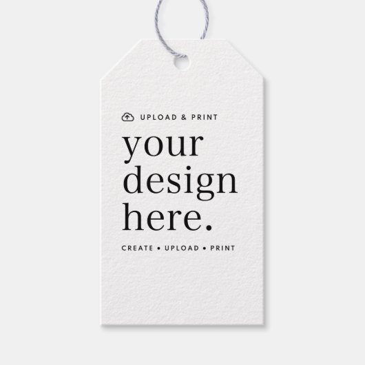 Geschenkstempel für Ihr Design Upload Geschenkanhänger (Vorderseite)