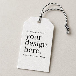Geschenkstempel für Ihr Design Upload Geschenkanhänger