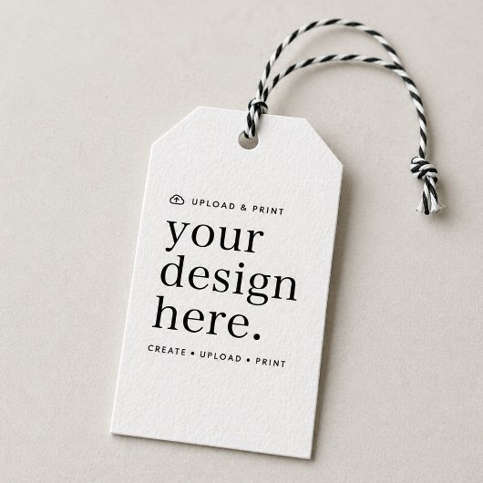 Geschenkstempel für Ihr Design Upload Geschenkanhänger