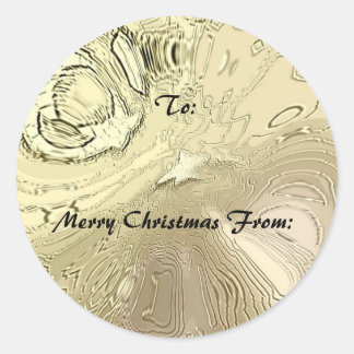 Geschenksticker - Frohe Weihnachten von: Strike Go Runder Aufkleber