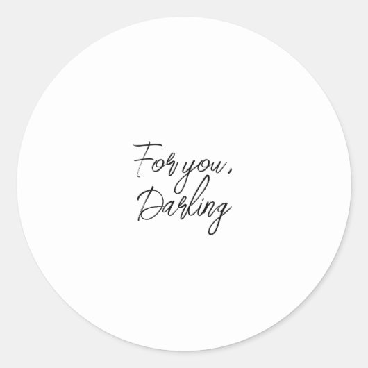 Geschenksticker Runder Aufkleber (Vorderseite)