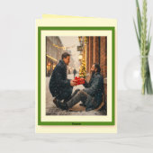 GESCHENKT WIRD MIT LIEBE WEIHNACHTSBOTSCHAFT KARTE (Rückseite)