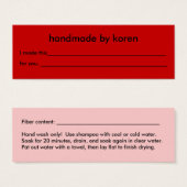 Geschenktafel (Vorne & Hinten)